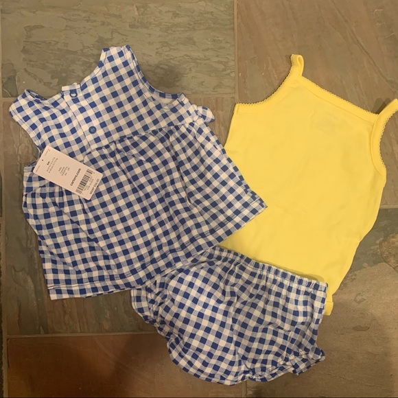 NWT Carter’s | Baby Girls’ Gingham Three-Piece Set - Picture 5 of 5